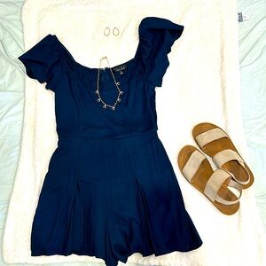 Trixxi Navy Blue Romper